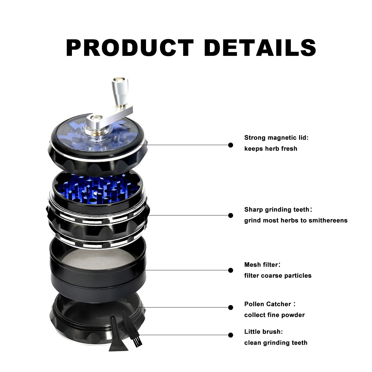S-JAR0003 manual herb grinder - wholesale manual weed grinder supplier ...